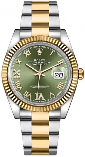 Rolex Datejust Orologio da donna con quadrante verde 126233