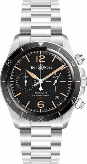 Bell & Ross Vintage Nuovo orologio da uomo autentico BRV294-HER-ST/SST
