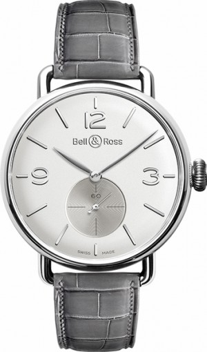 Bell & Ross Vintage Silver Dial Orologio di lusso da uomo WW1 BRWWW1-ME-AG-OP/SCR