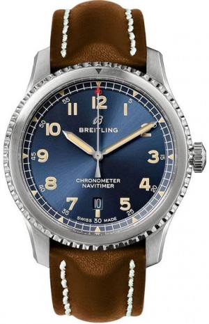 Orologio Breitling Aviator 8 Blue Dial Orologio da uomo con quadrante blu A17315101C1X1