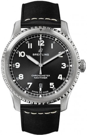 Breitling Navitimer 8 Orologio automatico da uomo con quadrante nero 41 A17314101B1X1