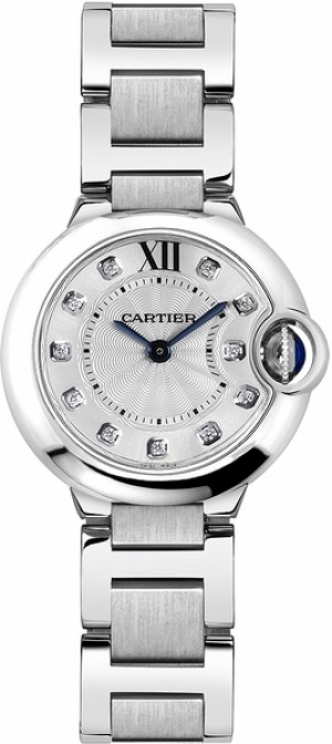 Orologio Cartier Ballon Bleu Silver & Diamond Dial Orologio da donna WE902073