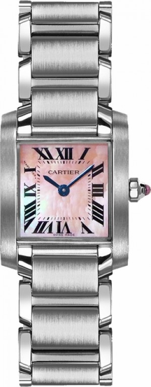 Cartier Tank Francaise Pink Pearl Petite Orologio Donna W51028Q3