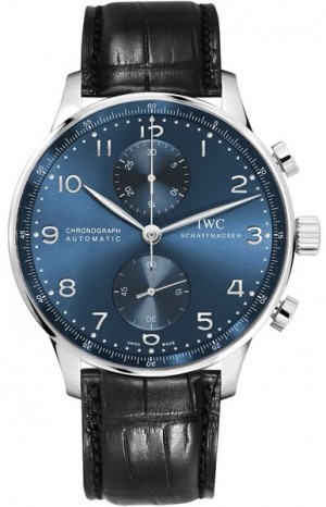 IWC Portugieser Classic Classic Blue Dial Chronograph Orologio da uomo IW371491