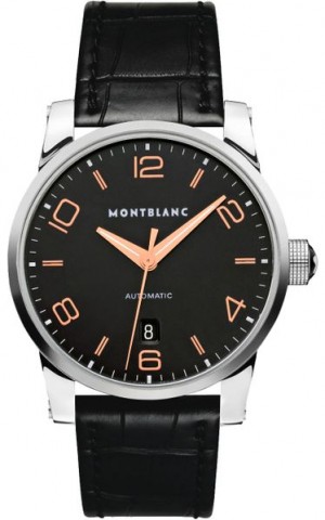 MontBlanc TimeWalker Orologio da uomo con quadrante nero Automatic Dial 110337