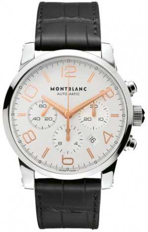 MontBlanc TimeWalker Chronograph Orologio da uomo con quadrante in argento 101549