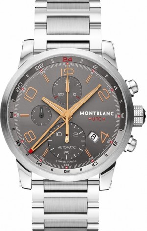 MontBlanc TimeWalker Cronografo automatico Cronografo Grigio Quadrante Grigio Orologio da uomo 107303