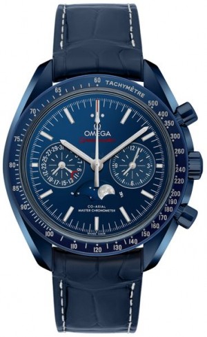 Omega Speedmaster Moonwatch Ceramic Blue Dial Orologio da uomo con quadrante blu 304.93.44.52.03.001