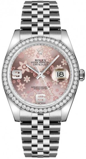 Rolex Datejust 36 Orologio da donna con quadrante rosa 116244