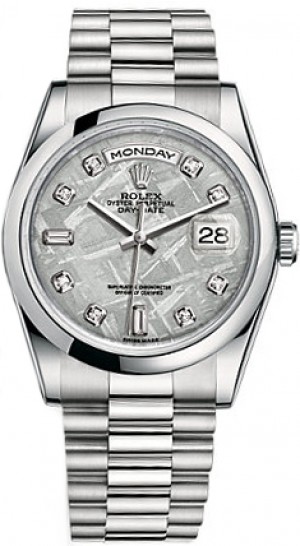 Rolex Day-Date 36 Platinum Watch 118206