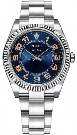 Rolex Oyster Perpetual Air-King Blue Dial Orologio da donna 114234