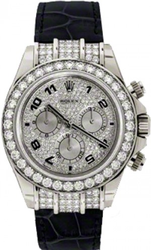 Rolex Cosmograph Daytona Pave Dial Watch 116599