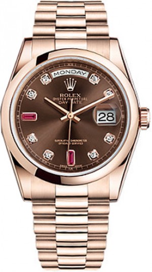 Rolex Day-Date 36 Orologio in oro rosa 18 carati massiccio 118205