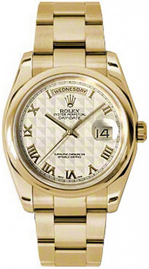 Rolex Day-Date 36 Orologio d'oro con quadrante d'avorio 118208