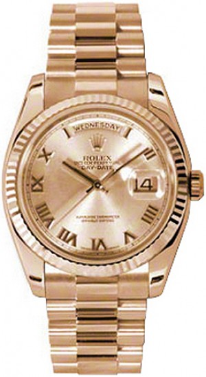 Rolex Day-Date 36 Orologio in oro rosa 18 carati 118235