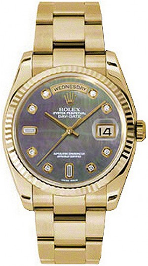 Rolex Day-Date 36 Orologio da uomo in oro giallo 18 carati massiccio 118238