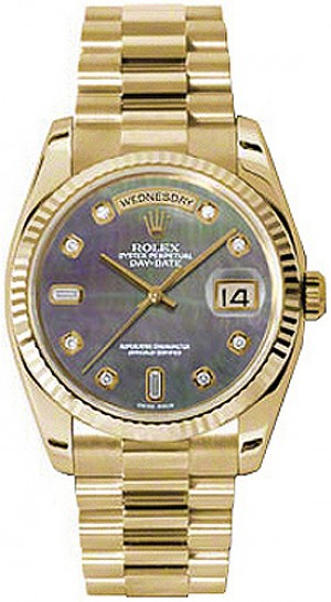 Rolex Day-Date 36 Diamond Solid Gold Watch 118238