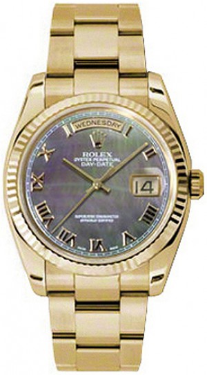 Rolex Day-Date 36 Lunetta scanalata Orologio svizzero 118238