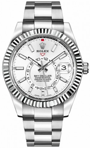 Orologio di lusso Rolex Sky-Dweller Quadrante Bianco 326934