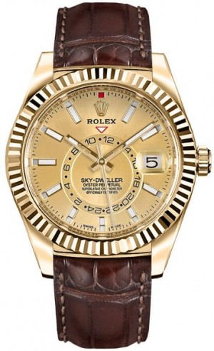 Rolex Sky-Dweller Orologio da uomo in oro giallo 326138