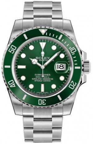 Orologio Rolex Submariner Date Green Dial Orologio da uomo 116610LV