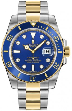 Rolex Submariner Date Blue Dial Orologio da uomo 116613