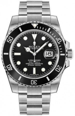 Rolex Submariner Date Black Dial Orologio da uomo 116610LN